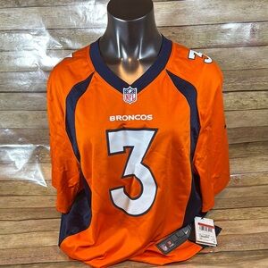 NFL Russell Wilson BroncosOrange and Blue Jersey